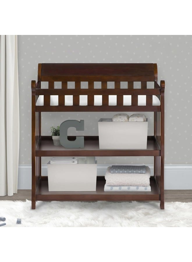 Delta CHILDREN Eclipse Changing Table with Changing Pad, Black Cherry - Image 3