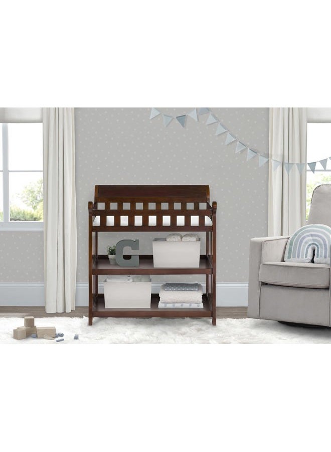 Delta CHILDREN Eclipse Changing Table with Changing Pad, Black Cherry - Image 2