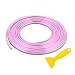 winterrock Car Interior Moulding Trim Strip 33Ft10M Auto Electroplating Decoration Styling Door Dashboard Car Decorative Flexible Filler Insert Strip Interior Accessory with Installing Tool Pink - Image 2