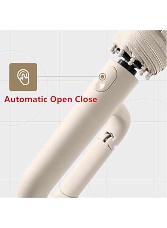 Ring Buckle Umbrella, Reflective Safety Strip, Sturdy Windproof, Portable Reverse Folding Umbrella, Ring Buckle Fully Automatic Umbrella, Travel Portable, Compact Folding Travel Umbrella, Blue - Image 5