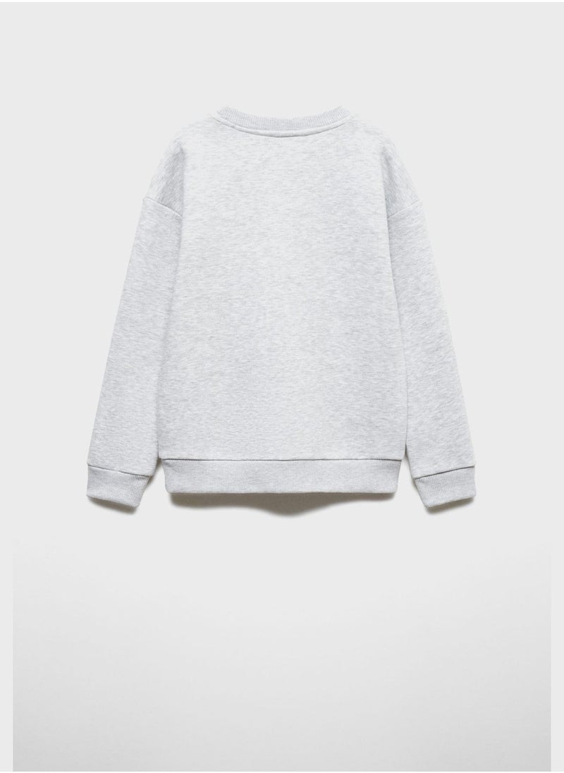 MANGO - Kids Printed Sweatshirt - Image 1