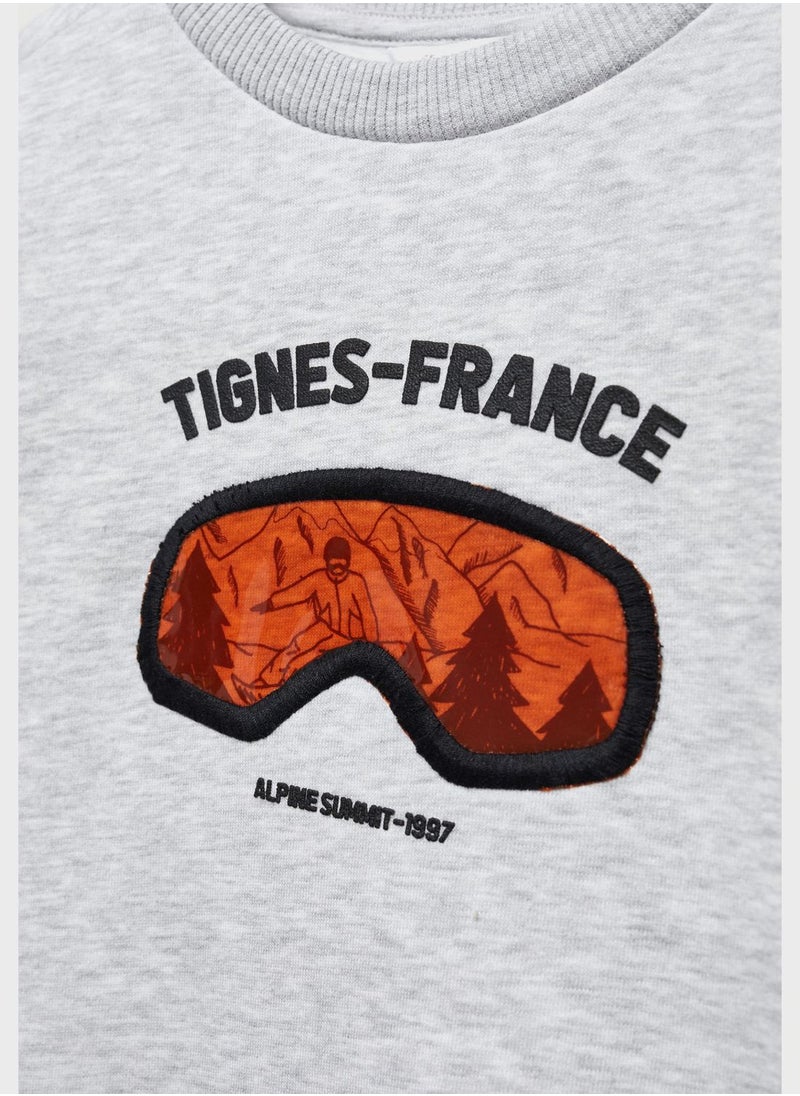 MANGO - Kids Printed Sweatshirt - Image 1