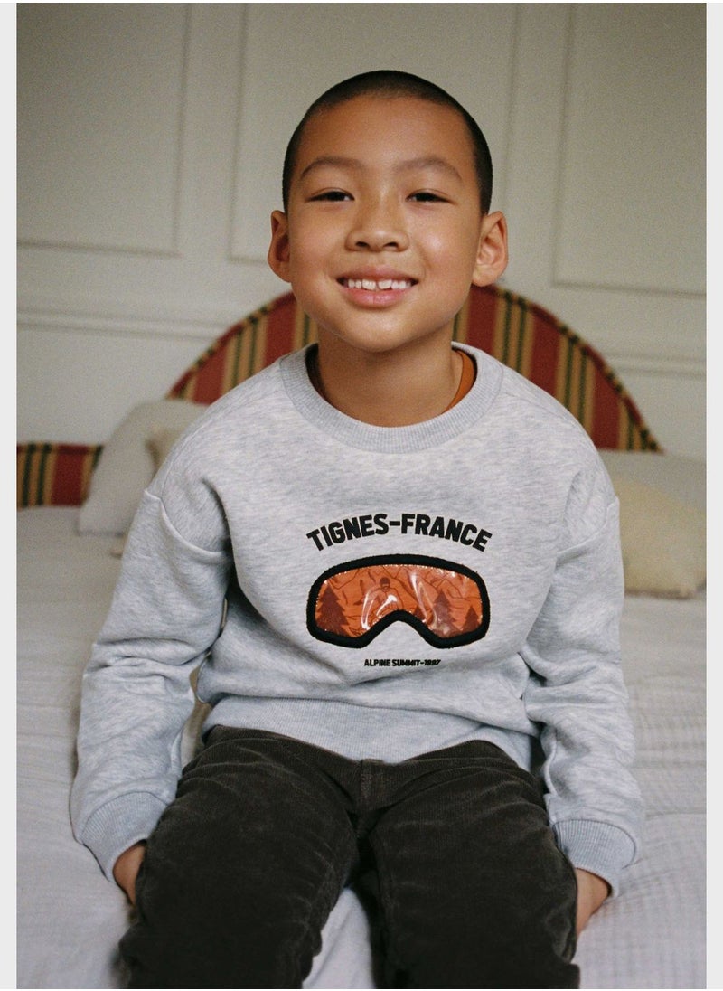 MANGO - Kids Printed Sweatshirt - Image 1