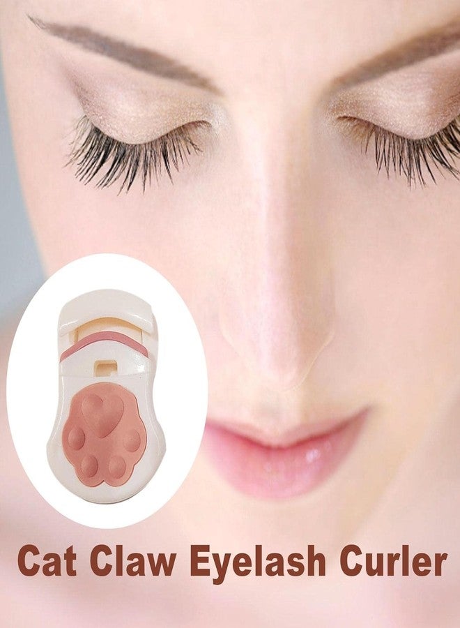 ATIMUNA Adorable Cat Paw Eyelash Curler - Small & Travel-Friendly Lash Curler for Women & Girls | Fast Natural Curl | Suits All Eye Shapes | Expert Makeup Tool with Silicone Replacement Pad - Image 4