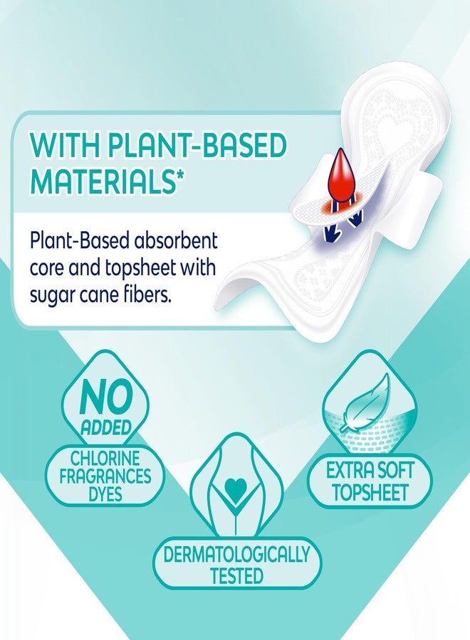 Saba Kombucha Saba Sensiti-V Ultra Thin Regular Sanitary Napkin Pads with Wings, 4-Pack of 20 Pads (80 Count - Image 4