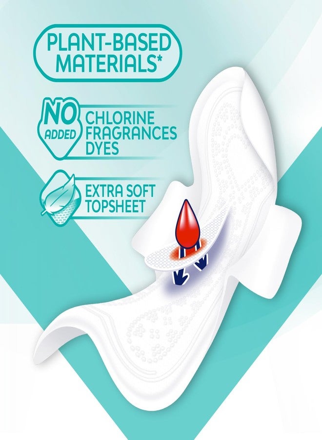 Saba Kombucha Saba Sensiti-V Ultra Thin Regular Sanitary Napkin Pads with Wings, 4-Pack of 20 Pads (80 Count - Image 3