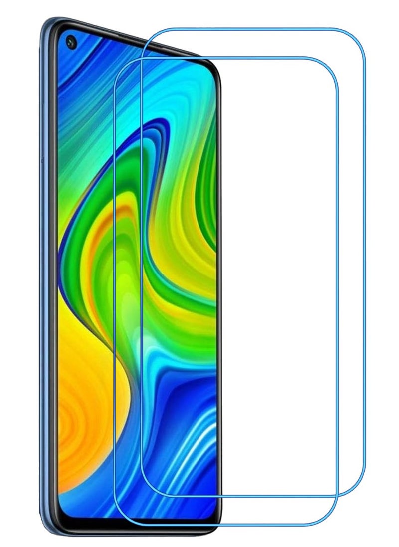 ACLIX 2 Pieces Antistatic ESD Dustproof Premium Quality High Definition Clear Tempered Glass Screen Protector Designed For Xiaomi Redmi Note 9 - Image 1