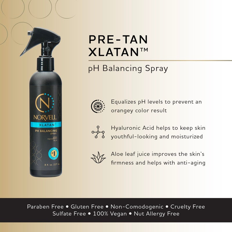 Norvell Pre Sunless Tanning XLATAN pH Balancing Spray for use w/Self Tanner, 8 fl.oz. - Image 2