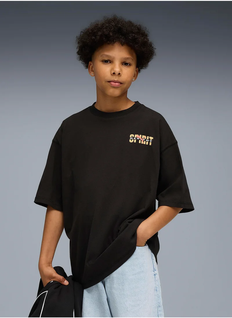 بوما Kids Wardrobe Essential Oversized Graphic T-Shirt
