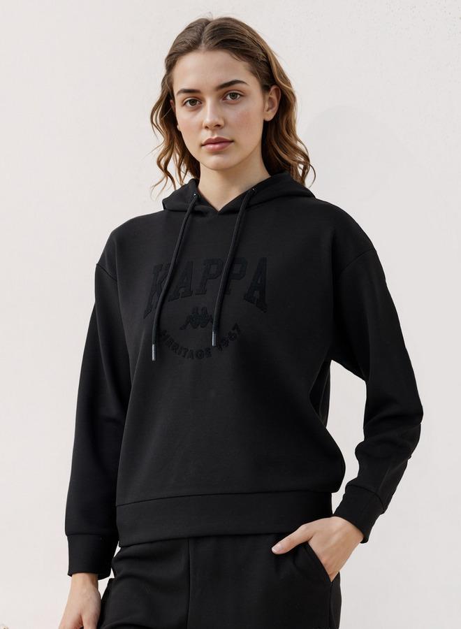 Kappa Women Printed Hooded Sweatshirt - Image 1