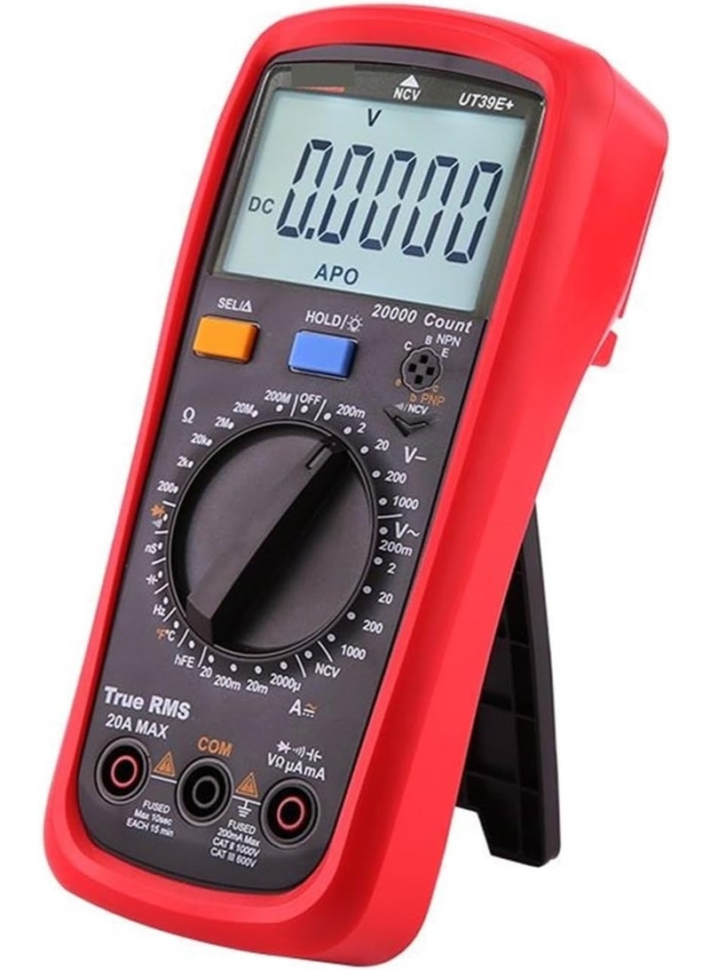 UNI-T Digital Multimeter UT39E+ Digital Multimeter Uni t 20A 1000V AC DC Handheld Multimetro Ture Rms Tester with 2000μF Capactitance Meausement - Image 1