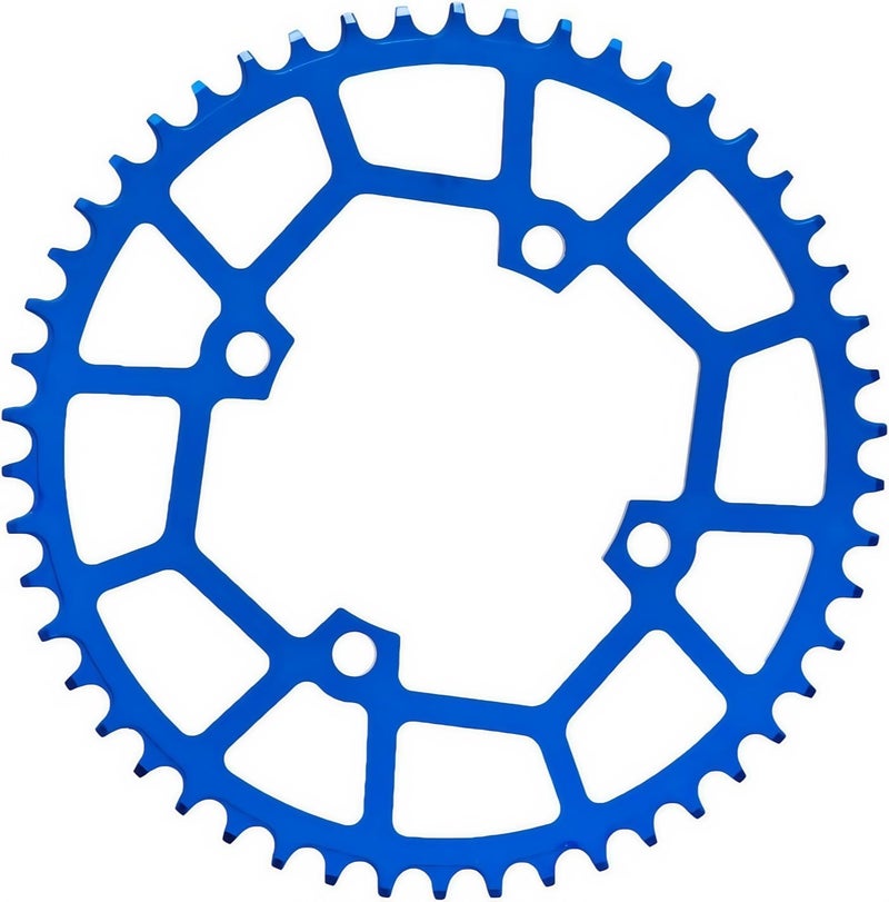 Ybeki Pro-Grade 104Bcd Chainring (30-52T) Cnc 7075-T6 Aluminum Narrow-Wide Mtb/Road Round Oval Bike Chainwheel | Shimano/Sram 8-11 Speed Compatible | 573Mpa Strength (Blue Round, 40T) - Image 2