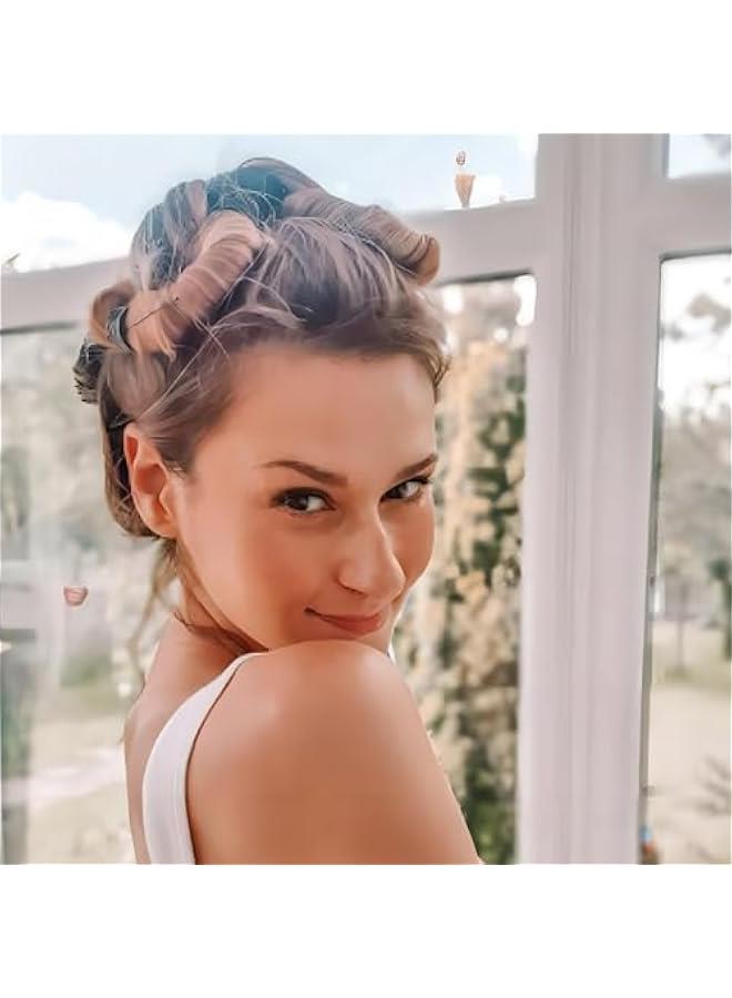 Generic Heatless Curling Kit: Headband Curler, Curling Ribbon with Hook for Overnight Sleep Styling - Easy to Use Red - Image 5
