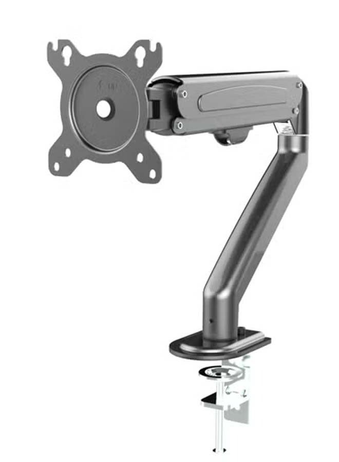 Oregon Single Monitor Mount, 17 to 27 inch Gas Monitor Arm, Adjustable Stand, Vesa Mount with Clamp and Grommet Base - Fits 4.4 to 15.4lbs LCD Computer Monitors - Image 4