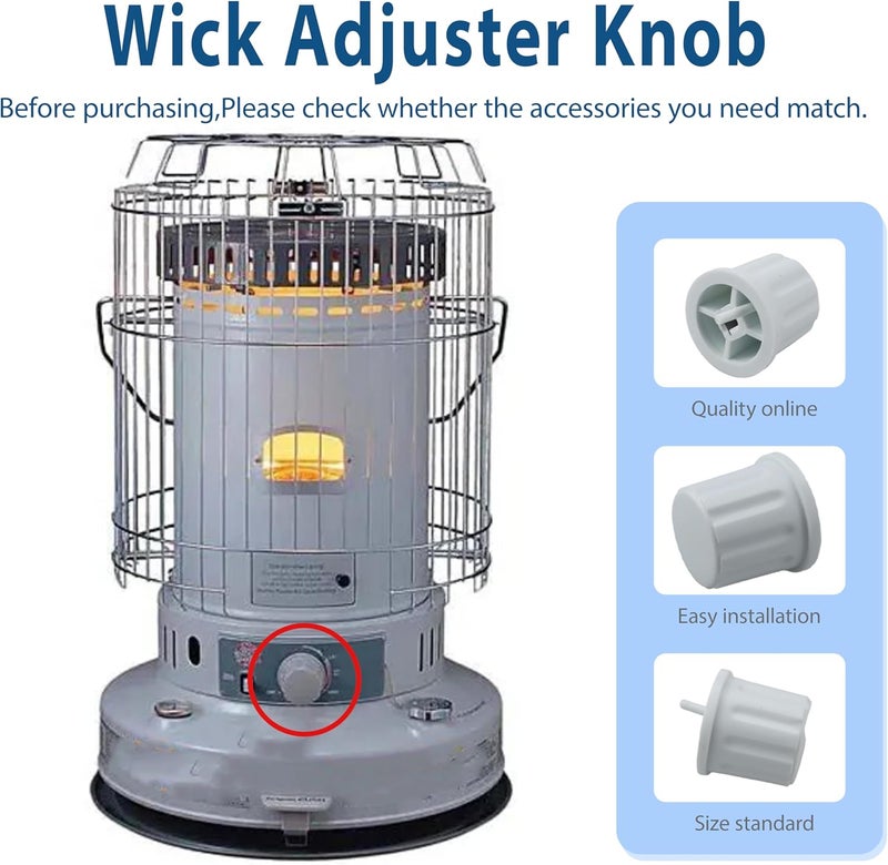 ActyGo Replacement Kerosene Heater Wick Adjuster Knob WS-CV14 08-1724 fits DuraHeat Dyna-Glo RMC-95C Kero-World KW-24 08-1724 - Image 5