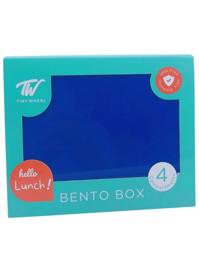 Tiny Wheel 4-Compartment Space Themed Bento Lunch Box Blue - Image 1