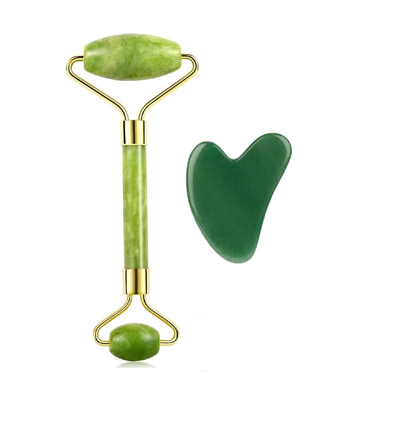 Sei Regina Jade Roller for Face - Rose Quartz Face Roller and Gua Sha Set for Skincare, Under Eye Bags, Puffy Eyes and Face Massager - Image 2