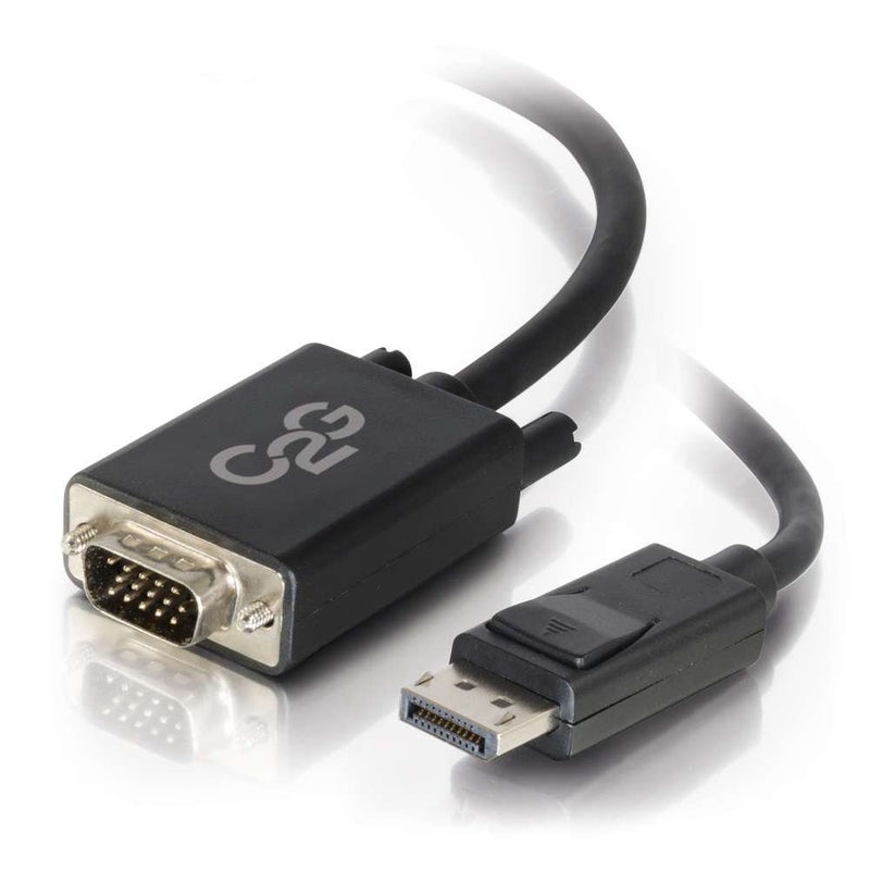 C2G / Cables to Go 54332 DisplayPort Male to VGA Male Adapter Cable, Black (6 - Image 1