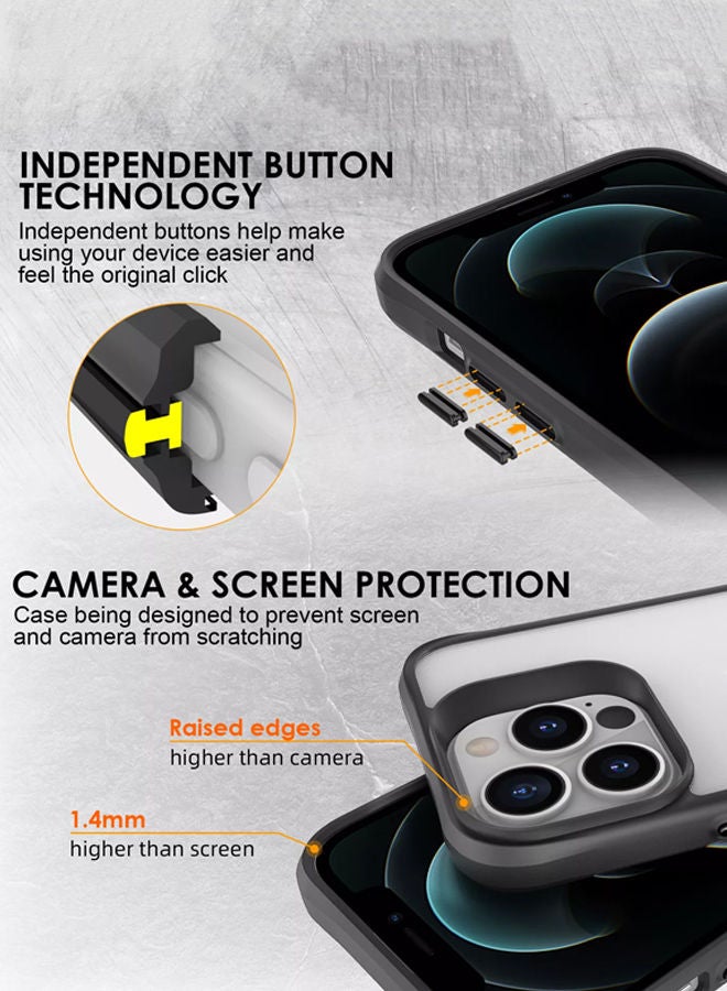 Theodor Protective Hybrid Case Cover For Apple Iphone 13 PRO MAX 6.7 Black - Image 4