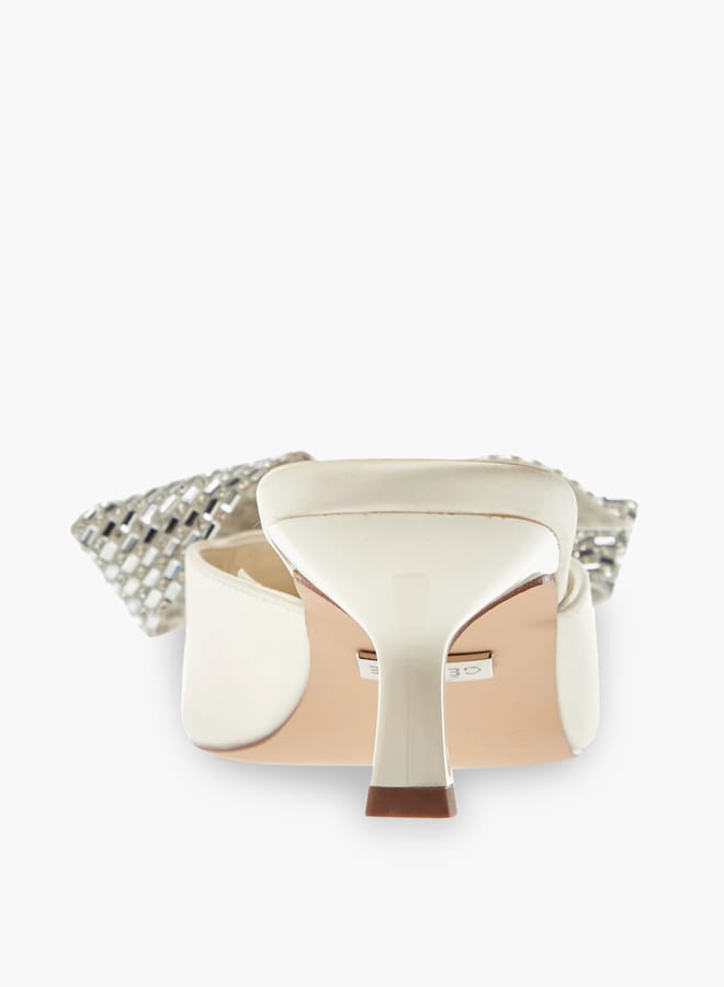 سيليست حذاء نسائي سهل الارتداء بكعب صغير مزين بفيونكة - Image 5