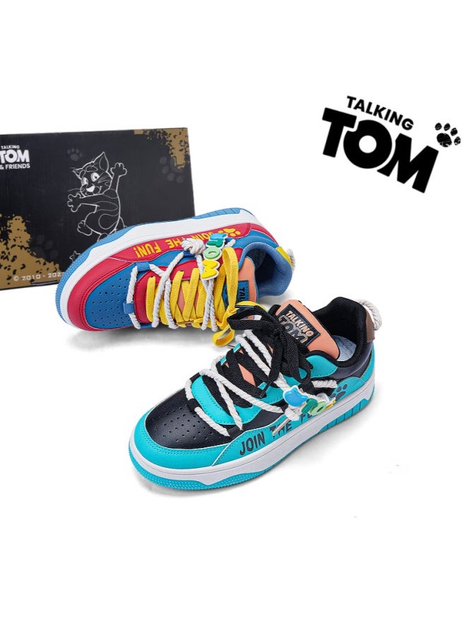 Talking Tom Uni Spring New Daily All-match Loafers Thick-soled Commuting Casual Trendy Shoes - Mandarin Duck Color 42 - Image 2