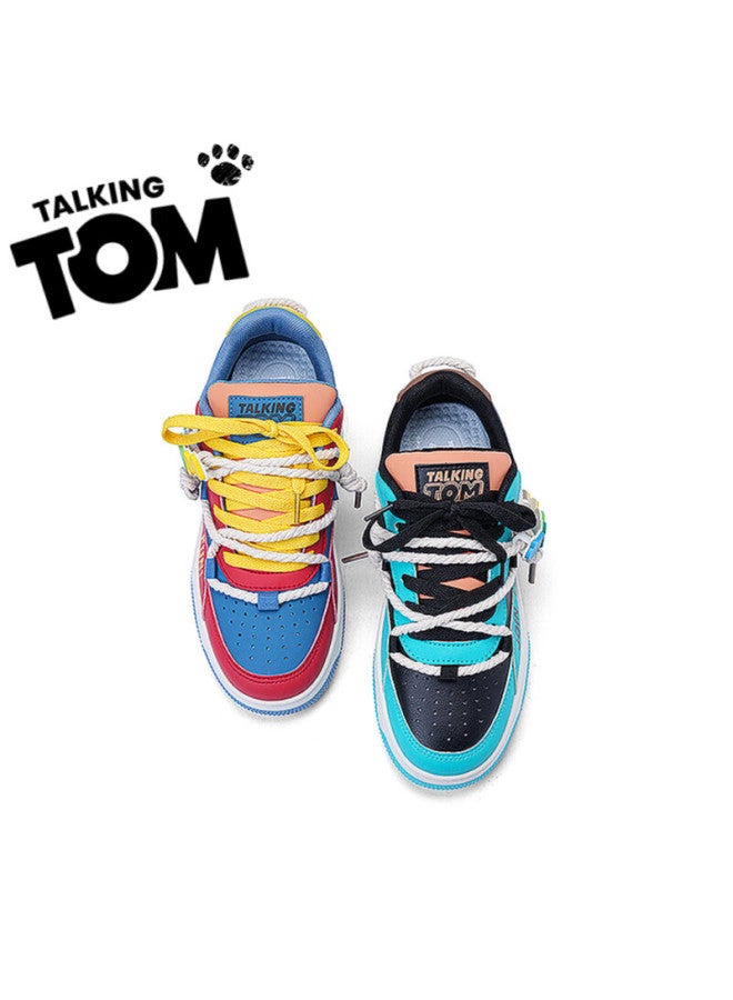 Talking Tom Uni Spring New Daily All-match Loafers Thick-soled Commuting Casual Trendy Shoes - Mandarin Duck Color 42 - Image 4