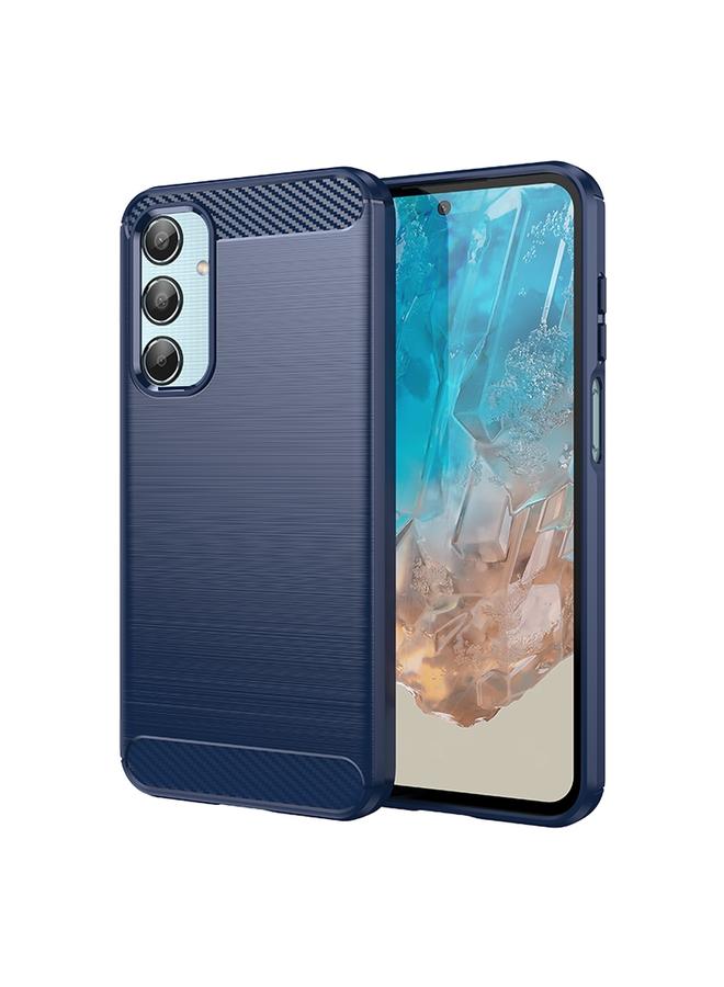 اس-توب جراب لهاتف Samsung Galaxy M35 مصنوع من ألياف الكربون المصقولة ومصنوع من مادة TPU - Image 1