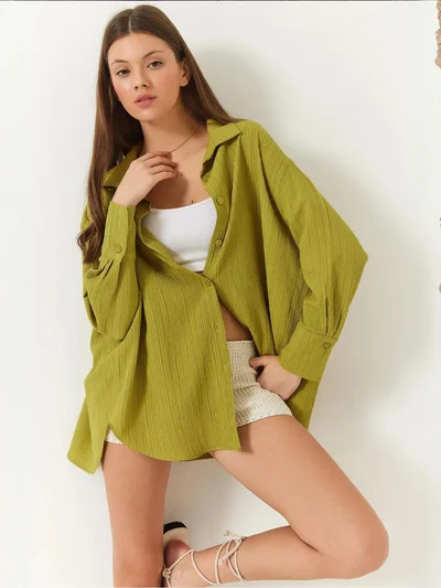 بيانكو لوتشي قميص بوبلين واسع من لوتشي