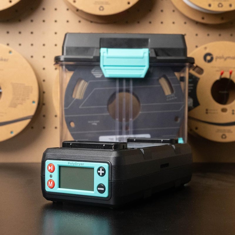 polymaker بوليمكر بوليدراير دراي دوك، قاعدة مجفف خيوط معيارية للطباعة ثلاثية الأبعاد، تدفق هواء 360 درجة، إعدادات المواد، حرارة قابلة للتعديل ومؤقت، PLA، PETG، ABS، PC، نايلون والمزيد (دراير دوك فقط) - Image 4