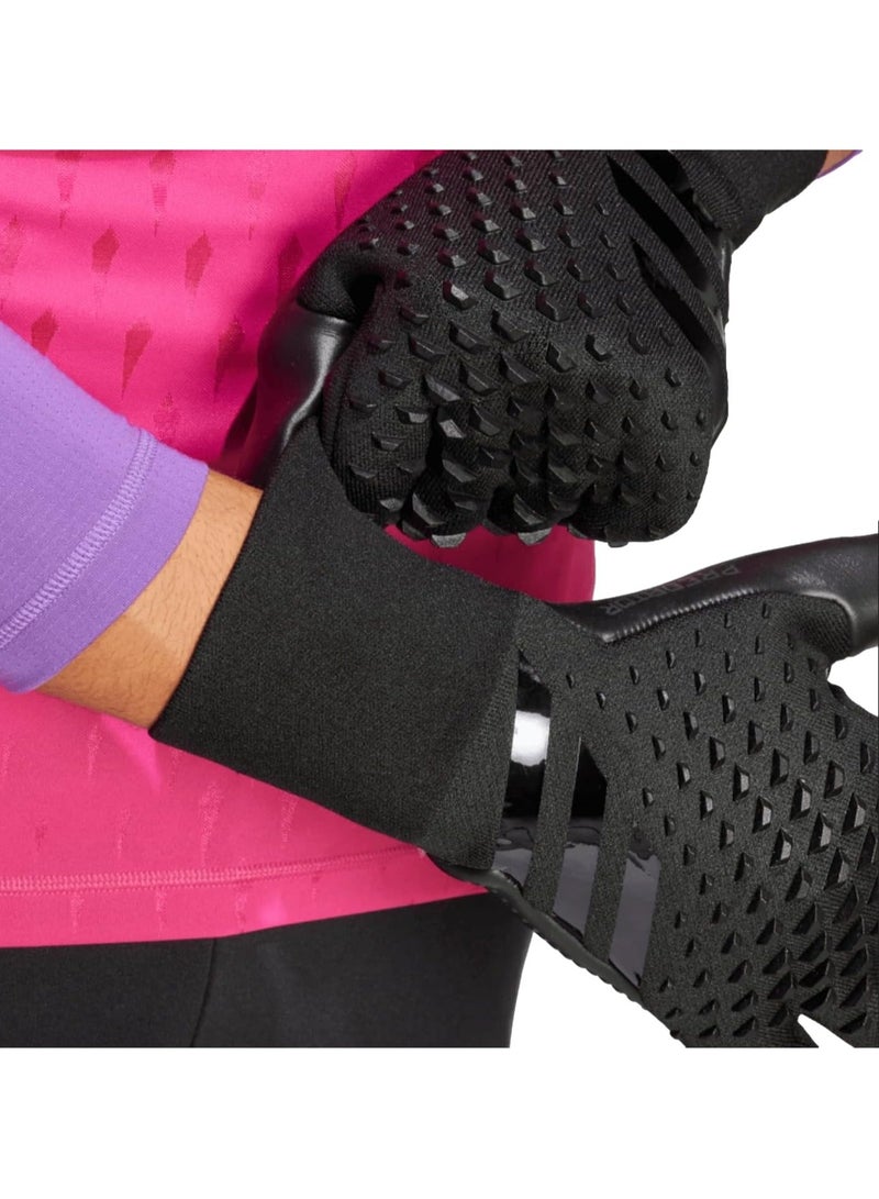 عام قفازات حارس المرمى - تصميم خفيف الوزن، ملاءمة محكمة، مواد مستدامة، راحة يد مضادة للانزلاق، ألوان ومقاسات متعددة (أسود/أسود/أسود، 12) - Image 3