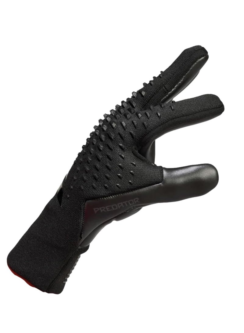 عام قفازات حارس المرمى - تصميم خفيف الوزن، ملاءمة محكمة، مواد مستدامة، راحة يد مضادة للانزلاق، ألوان ومقاسات متعددة (أسود/أسود/أسود، 12) - Image 4