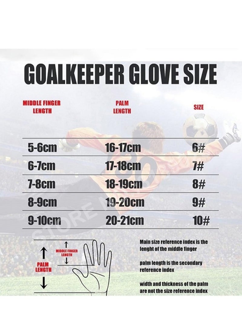 عام قفازات حارس المرمى - تصميم خفيف الوزن، ملاءمة محكمة، مواد مستدامة، راحة يد مضادة للانزلاق، ألوان ومقاسات متعددة (أسود/أسود/أسود، 12) - Image 5