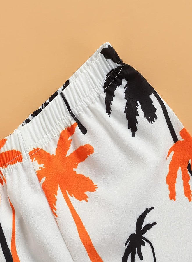 Thorn Tree Toddler Boys Shorts Set Seaside Printed T-shirt+Shorts 2Pcs Little Boy Outfits Summer Clothes Suit (Beaches A,3-4 Years) - Image 5