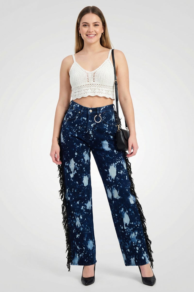Wrangler Women Regular Fit Color Splash Wide Leg Jeans, Multicolor - Image 2