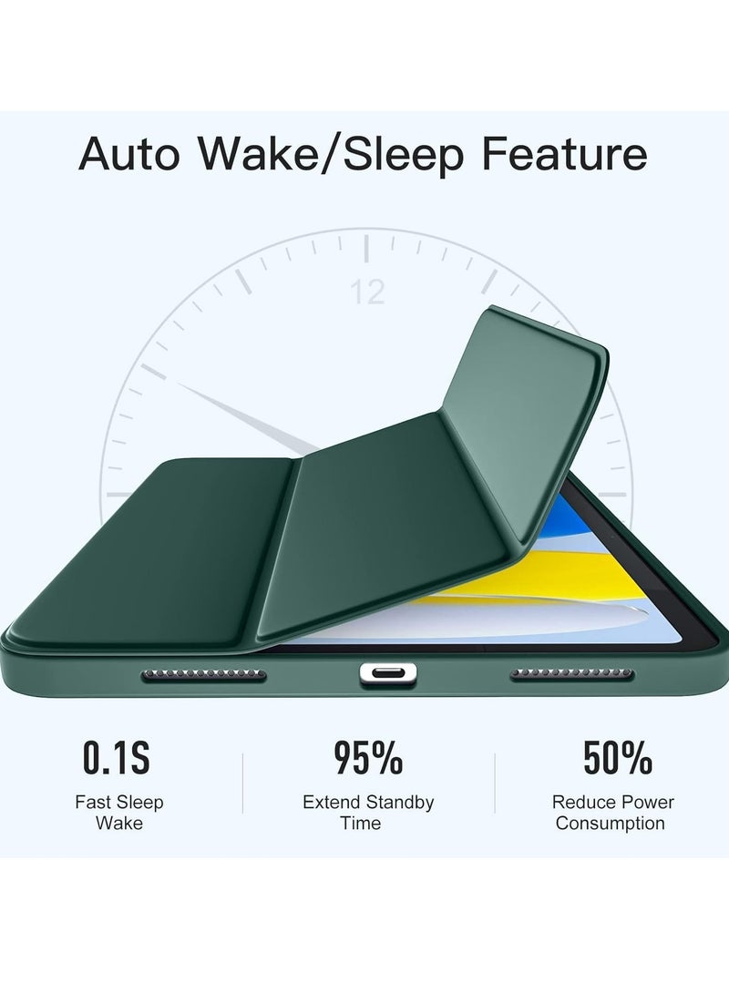 DUSALA Compatible with iPad 10th Generation Case 10.9 Inch 2022, Slim Trifold Stand Protective Cover with Pencil Holder, Soft TPU Back, Auto Sleep/Wake Function, Lightweight, Durable, and Easy to Carry - Image 5