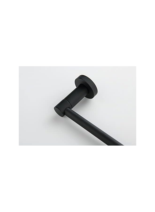 promass Matte Black Single Towel Bar – Wall-Mounted Modern Bathroom Towel Rod & Rail - Image 5