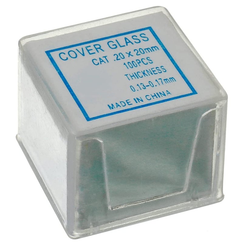 HUAREW 50 Pcs Ground Edge Pre-Cleaned Microscope Slides and 100 Pcs Pre-Cleaned Microscope Cover Glasses with 4 Plastic Droppers - Image 3