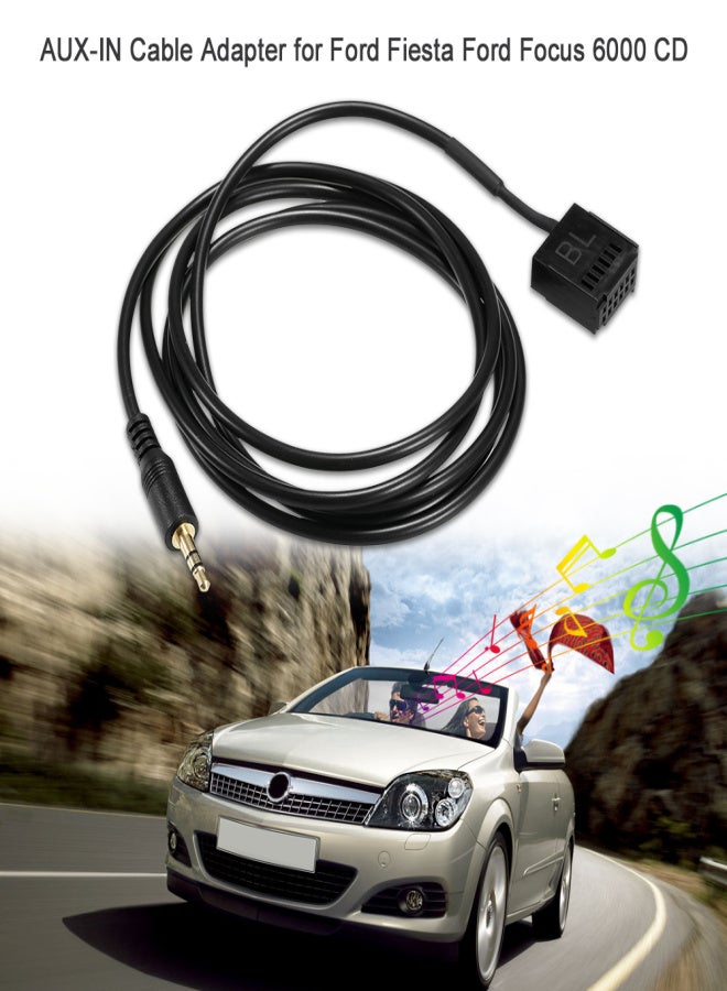 AUX-IN Cable Adapter 6000-CD Aux Car Stereo Fit for Ford Fiesta Ford Focus 6000 CD - Image 2