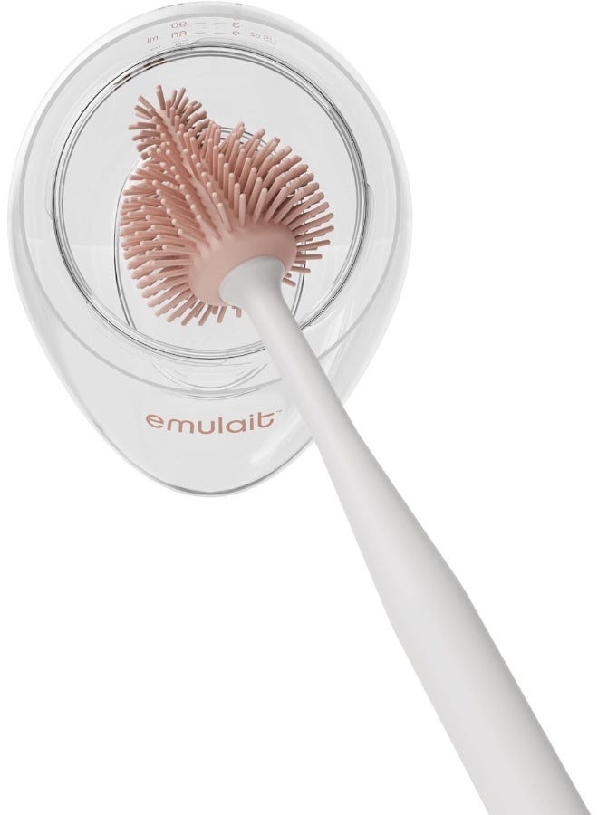 Emulait 360Â° Cleaning Silicone Baby Bottle Brush with Suction Stop for Upright Storage - Image 4