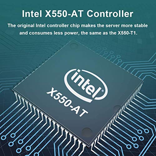 ipolex 10Gb Network Card Intel X550-T1 Ethernet Card, PCIe v3.0 x4, Single RJ45 Port, with Intel X550-AT Controller, 1G/10G Multi-Rate Ethernet LAN Adapter Support Windows Server/Windows/Linux/Vmware - Image 2
