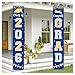 Labrostar Graduation Decorations 2026 GRAD Banner Blue Porch Door Sign Welcome Banner For Indoor Outdoor Wall Graduation Decorations Class of 2026 - Image 3