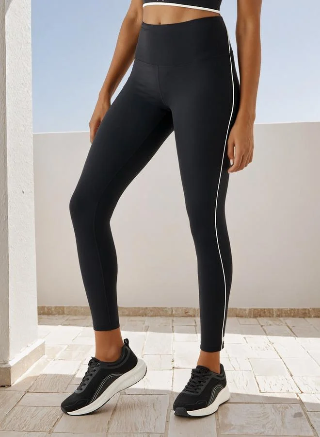 ADOT by Splash Contrast Piping Detail Leggings