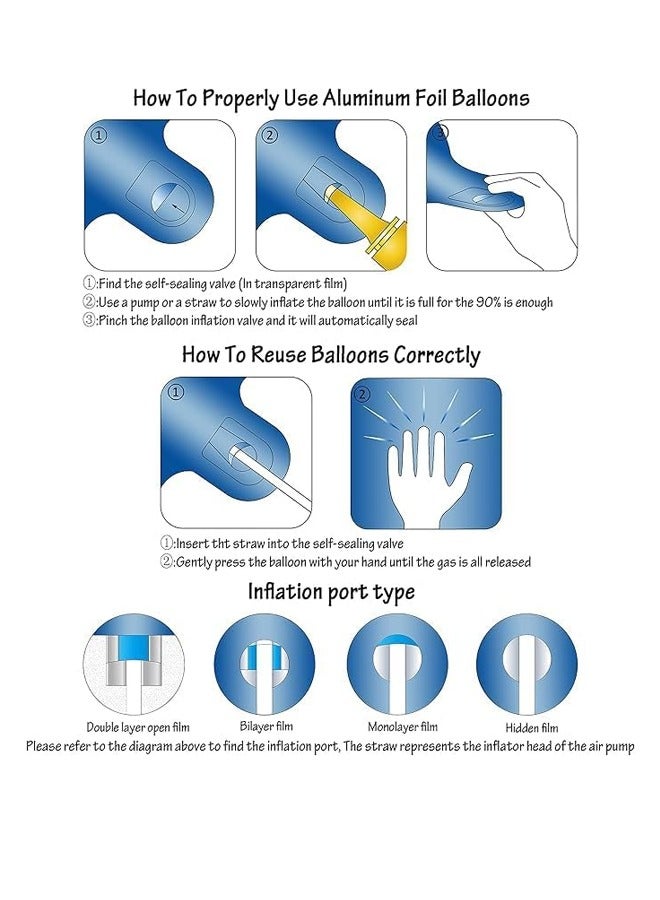 40 Inch Blue Number 3 Balloon – Elegant Foil Decoration for Birthdays & Anniversaries - Image 2