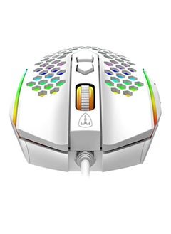 T-DAGGER Honeycomb Wired Gaming Mouse, RGB Backlight and 8000 Adjustable DPI,Ergonomic and Lightweight USB Computer Mouse with High Precision Sensor for Windows PC & Laptop Gamers (White)  - Image 4