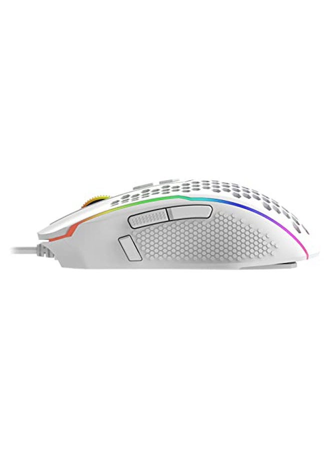 T-DAGGER - Honeycomb Wired Gaming Mouse, RGB Backlight and 8000 Adjustable DPI,Ergonomic and Lightweight USB Computer Mouse with High Precision Sensor for Windows PC & Laptop Gamers (White) - Image 1