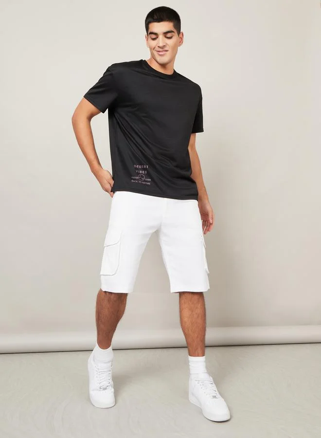 Styli Styli Placement Print Oversized Terry T-Shirt