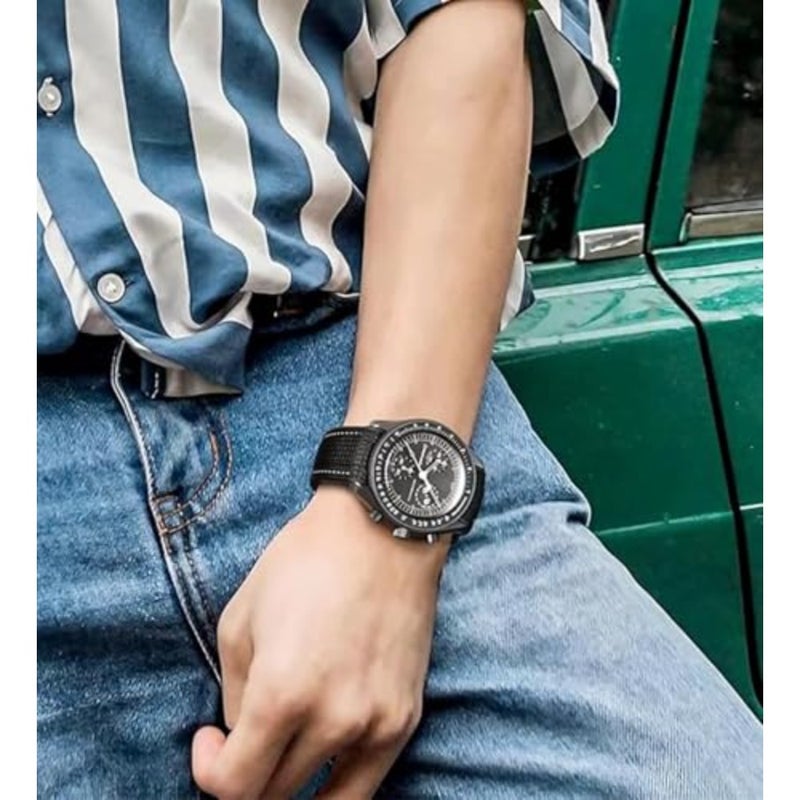 أحزمة لساعة Moonswatch، حزام سيليكون منحني متوافق مع ساعة أوميغا X Swatch 20 مم، حزام بديل Swatch Omega Moonswatch Speedmaster للرجال - Image 2