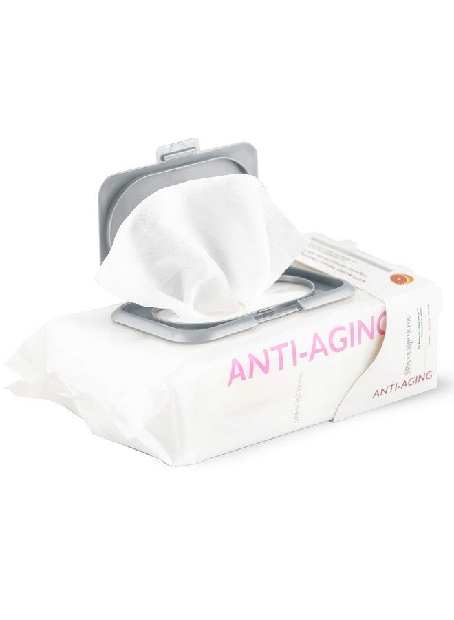 سباسكريبشنز مناديل تنظيف المكياج المضادة للشيخوخة من سباسكريبشنز، عبوة مفتوحة، 60 منديلًا، 60 منديلًا - Image 2