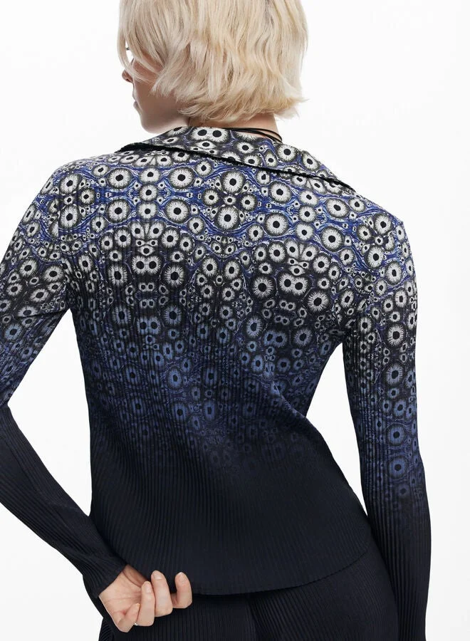 Desigual Blue Shirt Designed By Mr. Christian Lacroix for Women | Best Price UAE