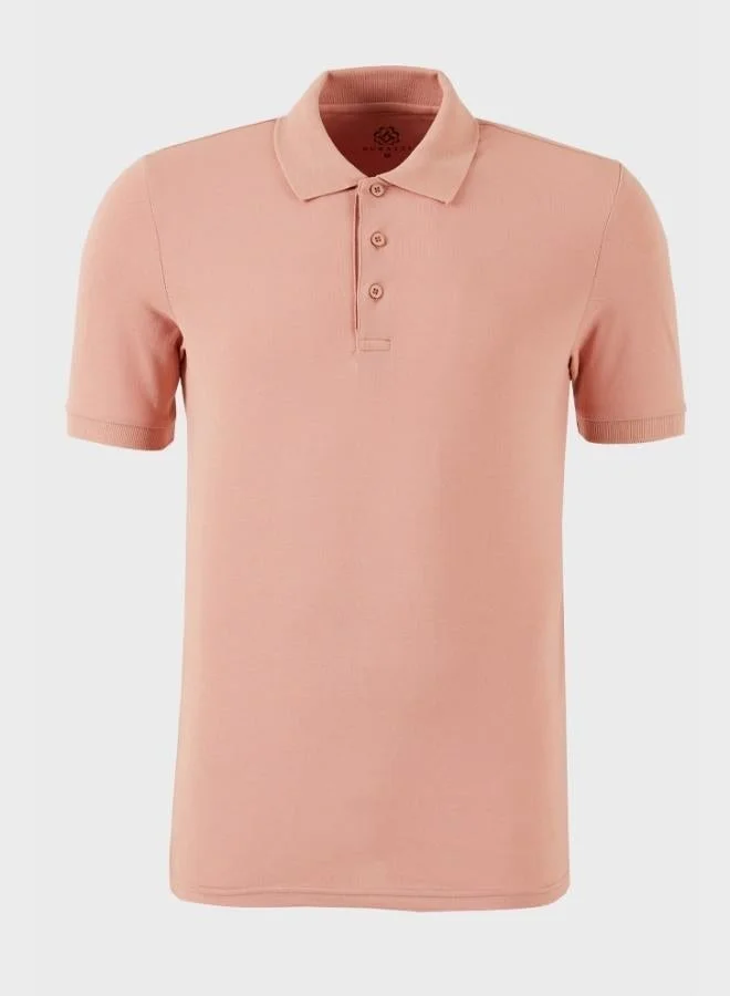 Buratti Buratti Cotton Regular Fit Button-Down Polo Collar 5-Pack T-Shirt Men's T-SHIRT 5902127S5
